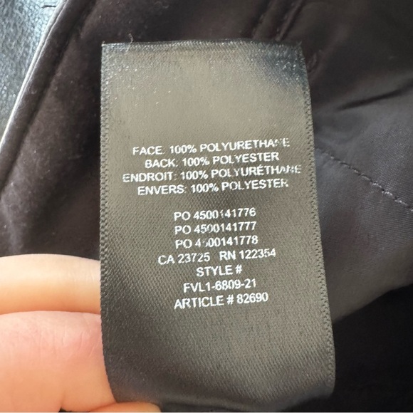 Aritzia Babaton Command Vegan Leather Pant in Black - 2 - Picture 8 of 16